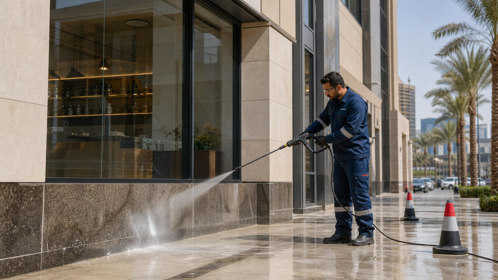 Facade & Pressure Washing - PSFM Jeddah service image