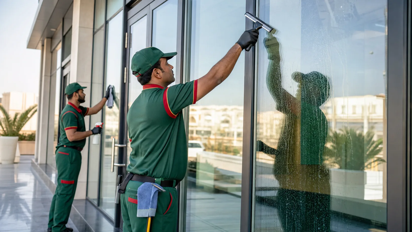 Glass & Shopfront Cleaning - PSFM Jeddah service image
