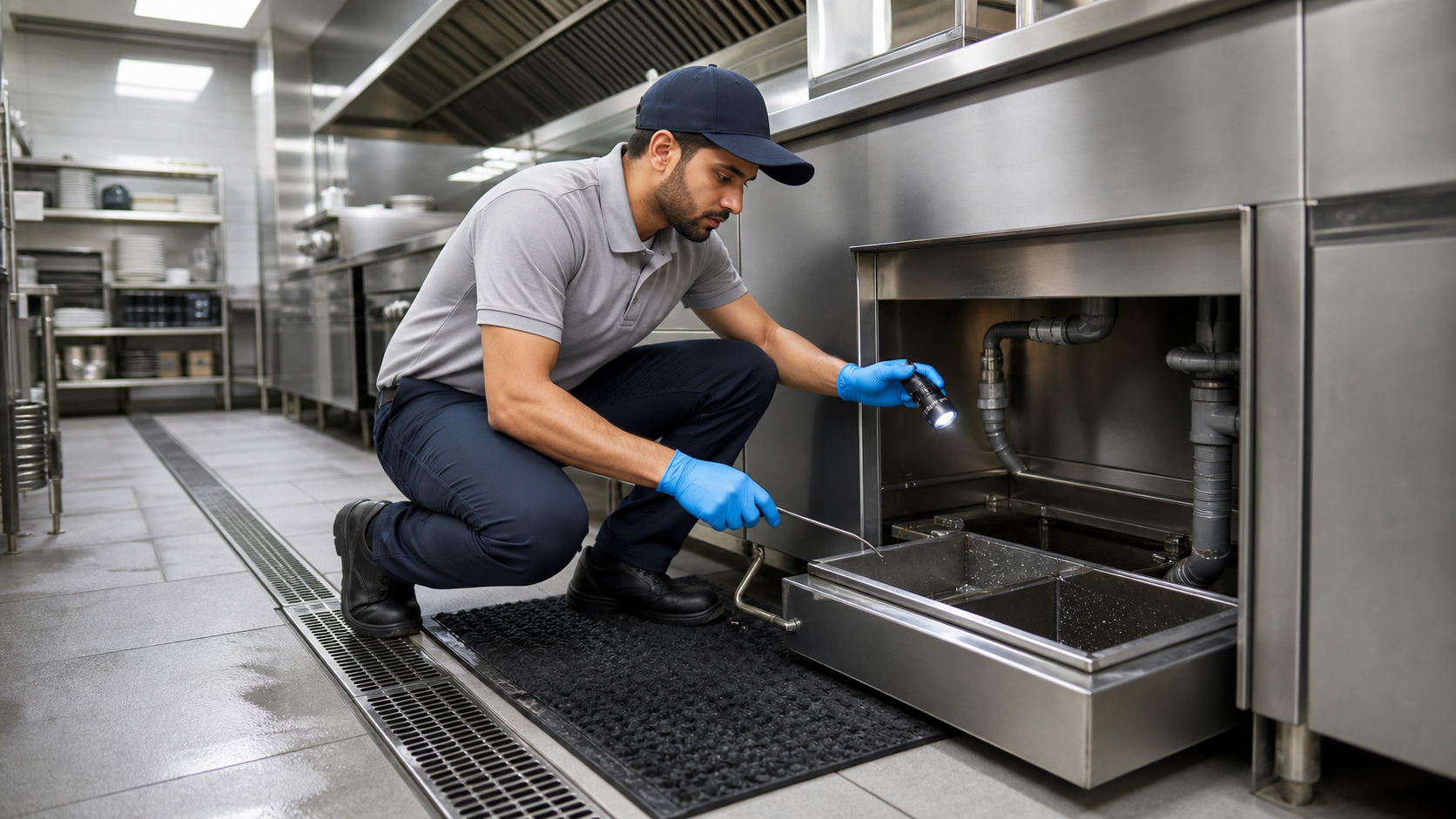Grease Trap Cleaning Support - PSFM Jeddah service image