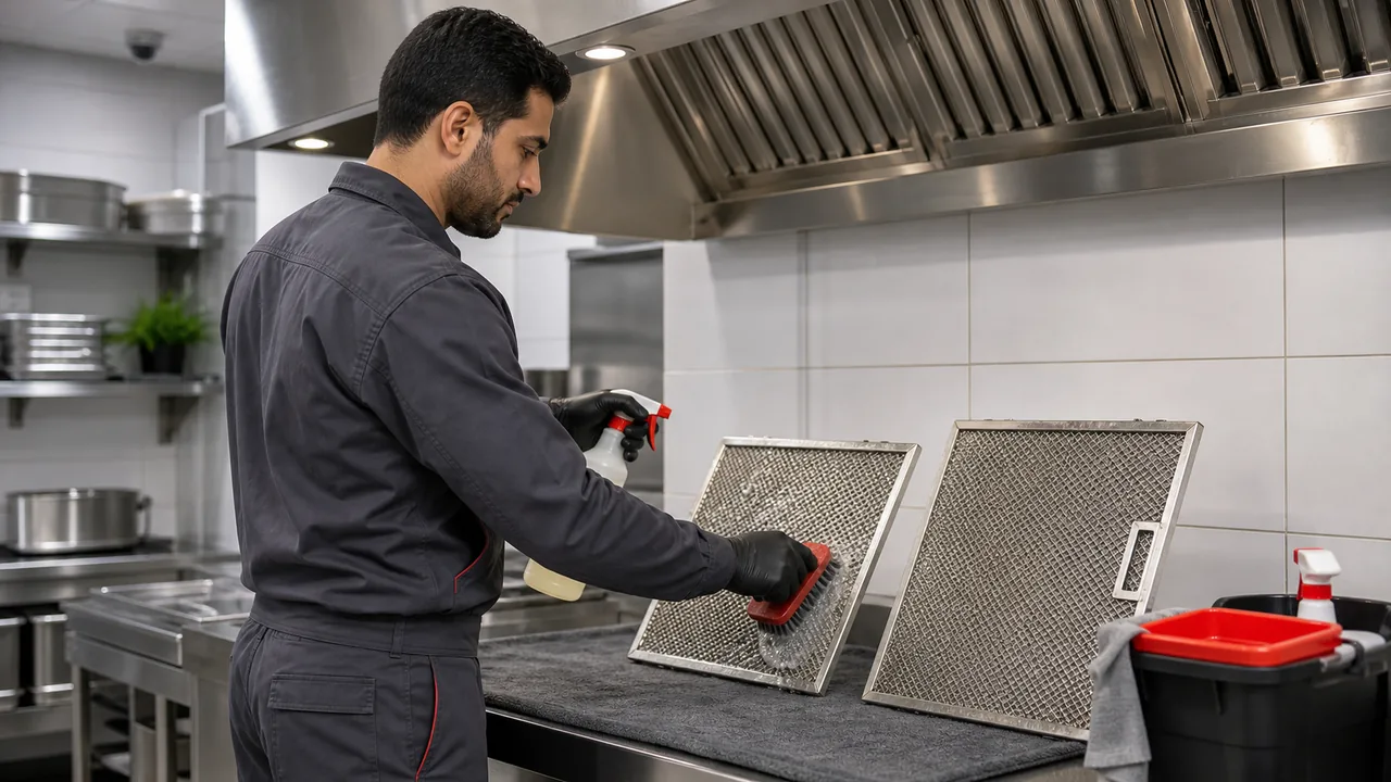 Kitchen Hood Cleaning - PSFM Jeddah service image