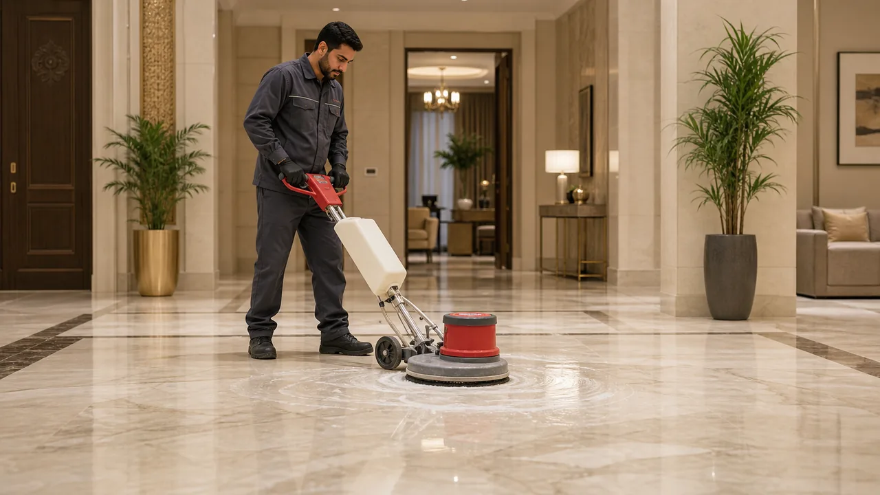 Marble Floor Polishing - PSFM Jeddah service image