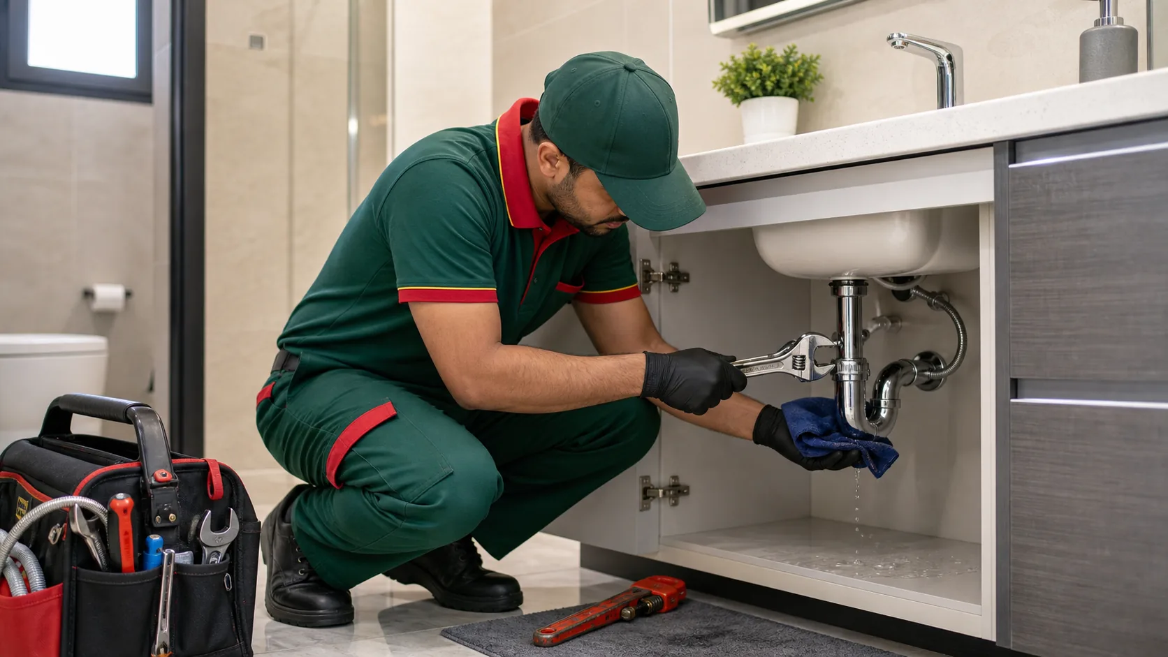 Plumbing & Leakage Repair - PSFM Jeddah service image