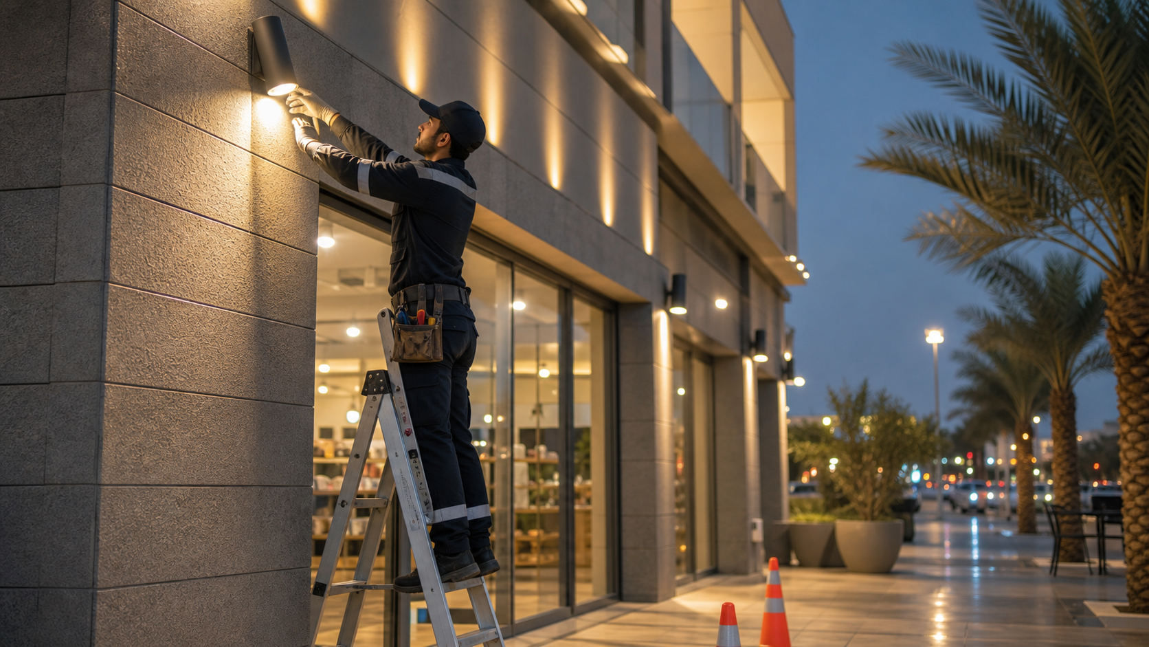 Signage & Outdoor Lighting Support - PSFM Jeddah service image