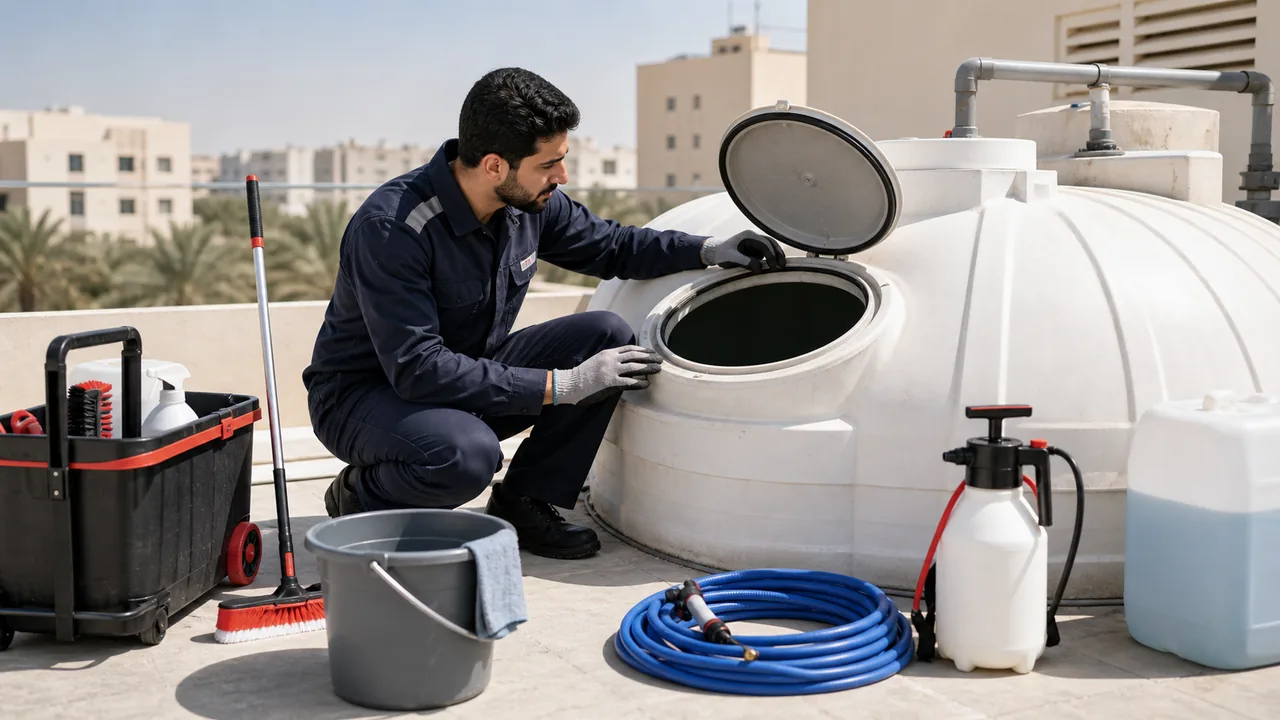 Water Tank Cleaning - PSFM Jeddah service image